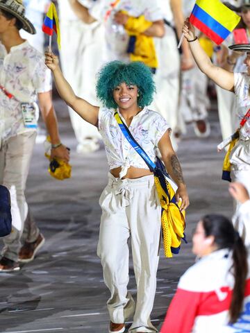 Así fue la participación de la delegación de Colombia en la ceremonia de inauguración de los Juegos Panamericanos de Santiago