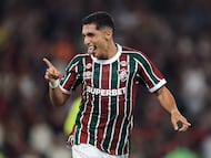 Kevin Serna durante un partido de Fluminense.