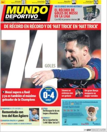 Portadas de la prensa deportiva