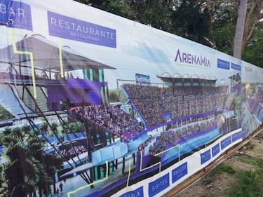 Así luce hoy la Arena Mía, el estadio de tenis en Acapulco