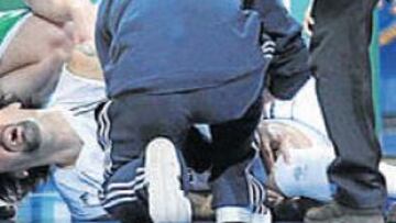 <b>GRAVE LESIÓN. </b>Ratko Varda se lesionó el martes ante el Unics Kazan y sus gritos de dolor se escucharon en todo el pabellón.
