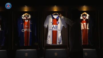 El PSG presenta su nueva camiseta con toques retro