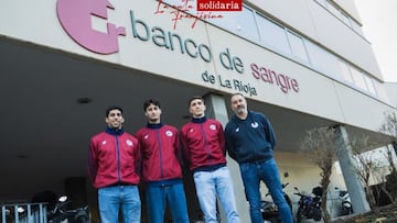 Lombardi, Ledo, Palacios y Velasco, entrenador. del Dicorpebal Logroño.