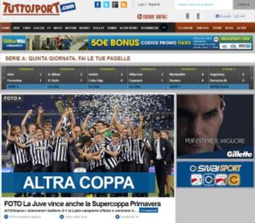 Portadas de la prensa extranjera