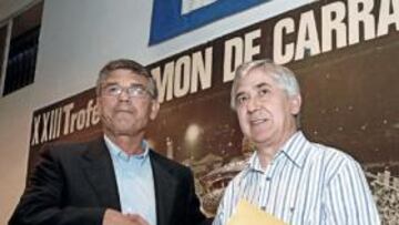 <b>CON EL PRESIDENTE. </b>Julio Peguero cuenta con la total confianza para los fichajes de Antonio Muñoz.