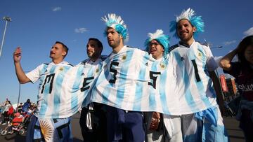 Los argentinos llegados a San Petersburgo conf&iacute;an en poder lograr el triunfo ante Nigeria y poder clasificarse para los octavos. 