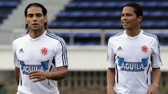 Radamel Falcao García y Carlos Bacca en la Selección Colombia
