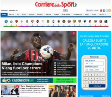 Portadas de la prensa extranjera