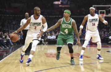 Chris Paul y Isaiah Thomas.