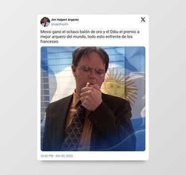 Los mejores memes del Balón de Oro 2023