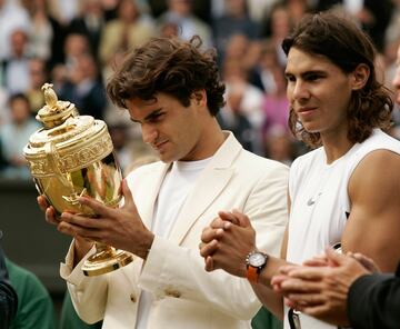 Ganó a Rafa Nadal por 6-0, 7-6, 6-7 y 6-3.