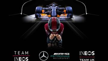Imagen del acuerdo de colaboraci&oacute;n entre el Ineos, Mercedes-AMG Petronas y el equipo brit&aacute;nico de Vela.