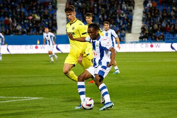 Neyou en el último partido de Liga en Butarque. 