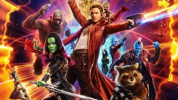 Guardianes de la Galaxia | Grupo de cazarecompensas intergalcticos formado por Peter Quill, Gamora, Drax, Rocket y Groot que viaja por el espacio en busca de contratos con los que ganarse la vida, ya sea robando o eliminando objetivos.