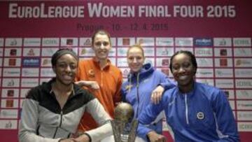 Nnemkadi Ogwumike (Spurks), Alba Torrens (Ekaterimburgo), Katherina Elhotova (Praga) y Tina Charles (Fenerbahçe).