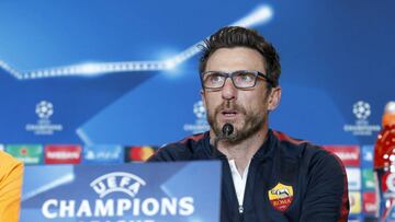 21/11/17 RUEDA DE PRENSA DE EUSEBIO DI FRANCESCO ENTRENADOR Y PERROTI JUGADOR DE LA ROMA