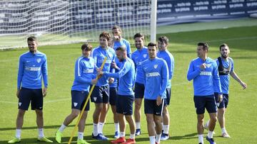 Entrenamiento del M&aacute;laga