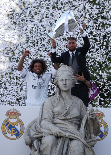 La Cibeles recibe a los campeones de la Champions