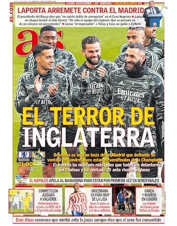 Las portadas de AS de abril