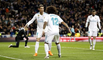 2-0. Cristiano Ronaldo celebró el segundo gol. 