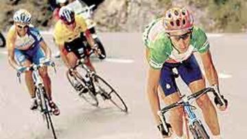 <b>EL ENSAYO.</B> Hace justo un mes Mayo, Mancebo y Armstrong llegaron destacados tras subir el Ramaz.