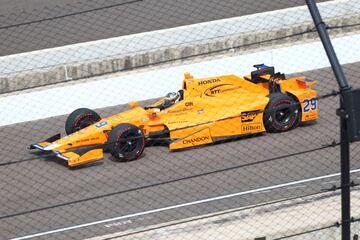 El primer test de Fernando Alonso en la Indy 500