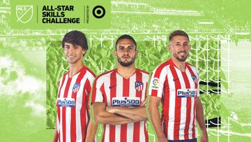 Joao F&eacute;lix, Koke y H&eacute;ctor Herrera. 