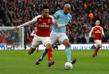 Quinto el gabon¨¦s del Arsenal, Pierre-Emerick Aubameyang, que puede llegar a correr 34,6 km/h.