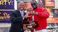 Video of NYC Mayor Eric Adams giving Puff Diddy Key to the City resurfaces after both are convicted