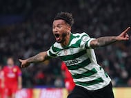 Luis Suárez’s last-minute goal inflicts a second defeat on the reigning European champions in the league phase in Lisbon.