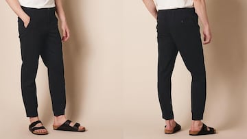 Pantalón chino jogger elástico para hombre de Amazon Essentials