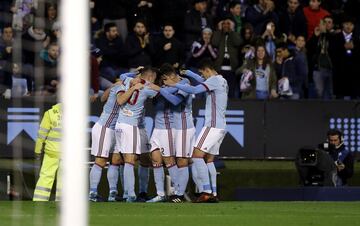 Wass opens the scoring for Celta. 1-0.