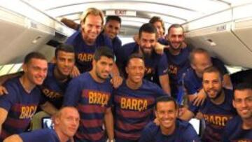 El Barcelona ya ha emprendido su viaje a Los Ángeles