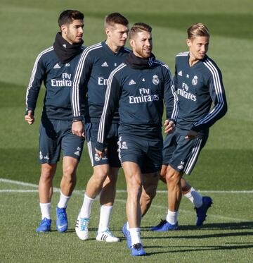 Ramos, Kroos, Asensio y Llorente. 