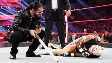 Seth Rollins ataca a Rey Mysterio en Raw.