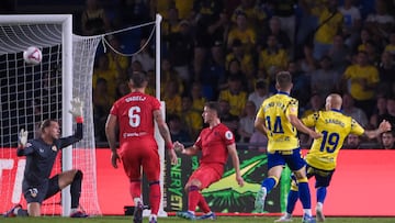 El delantero de la UD Las Palmas Sandro Ramírez.