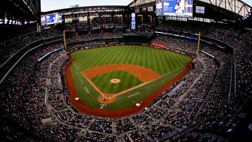 ARLINGTON, TX - APRIL 7: A general view of the game between the Texas Rangers and the Houston Astros during the sixth inning at Globe Life Field on April 7, 2024 in Arlington, Texas.   Ron Jenkins/Getty Images/AFP (Photo by Ron Jenkins / GETTY IMAGES NORTH AMERICA / Getty Images via AFP)