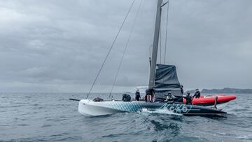 Emirates Team New Zealand sufre un accidente durante un entrenamiento