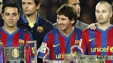 TRÍO FINALISTA. El Barça ha colocado a tres de sus futbolistas en el podio del Balón de Oro FIFA 2010.