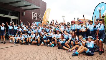Imagen de una quedada de las Women in Bike de la Real Federación Española de Ciclismo