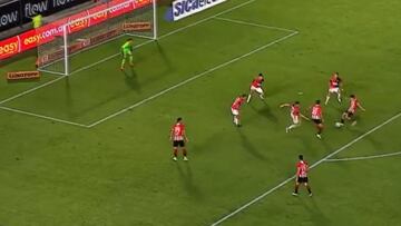 Un chileno estuvo cerca de anotar su primer gol en Argentina: así definió