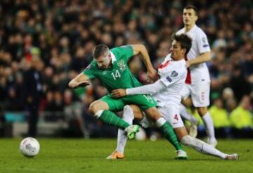 Irlanda-Polonia
Jonathan Walters y Lukasz Szukala