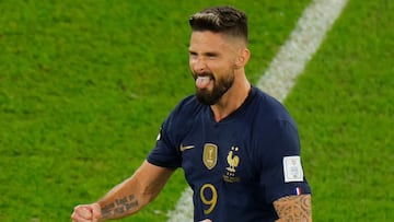 Francia se instaló en los Cuartos de Final después de vencer 3-1 a Polonia. El delantero Olivier Giroud abrió el marcador. ¿Cuál es su fortuna?