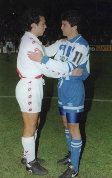 Hugo Sánchez y Bebeto durante la temporada 93/94