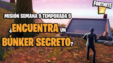 &iquest;D&oacute;nde est&aacute; el b&uacute;nker secreto en Fortnite Temporada 5?