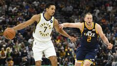 El equipo de Indiana sale vivo de Salt Lake City tras una exhibici&oacute;n y se lleva un partido que puede ser un punto de inflexi&oacute;n. Brogdon, 30 puntos.