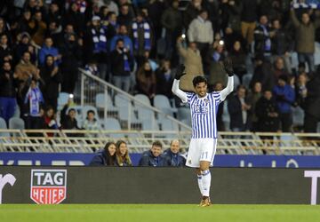 20/12/17  PARTIDO PRIMERA DIVISION 
REAL SOCIEDAD - SEVILLA 
TERCER GOL CARLOS VELA 3-1 ALEGRIA