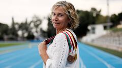 Carmen Valero, una de las pioneras del atletismo en Espa&ntilde;a. 
 