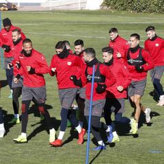 Álvaro se ejercitó con el grupo en la vuelta al trabajo del Rayo