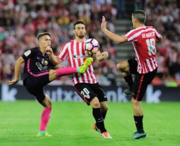 Denis Suarez, Aritz Aduriz y Oscar de Marcos